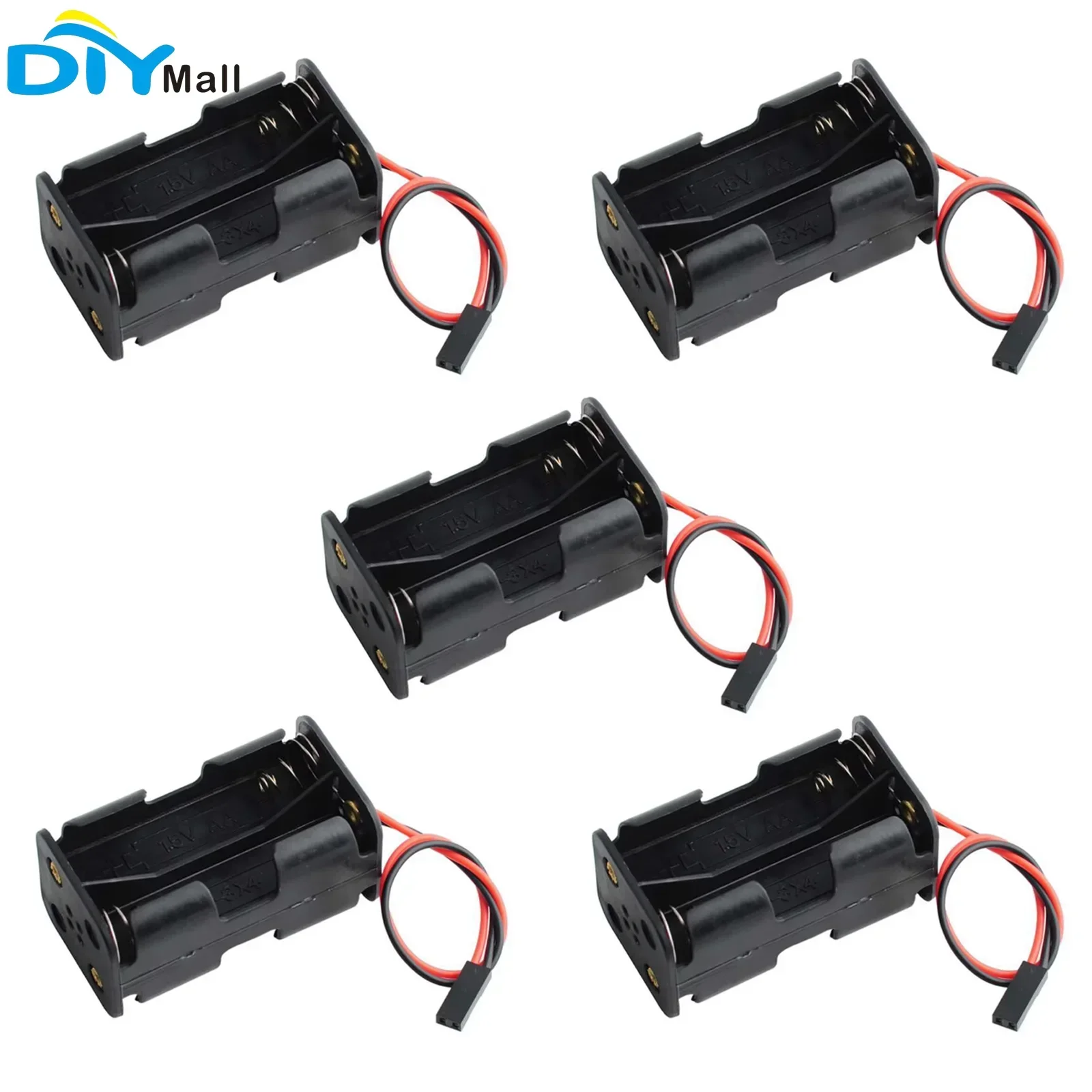 5pcs AA Battery Holder Case wi - Diy Electronics Holder ulasan dan harga
