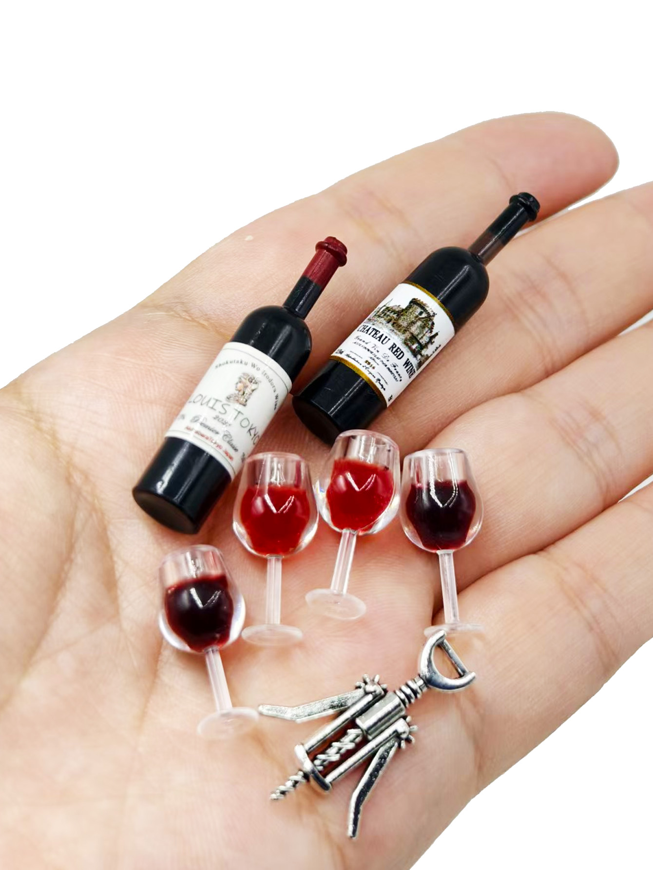 Dollhouse Mini Wine Champagne  - Diy Electronics Housing ulasan dan harga