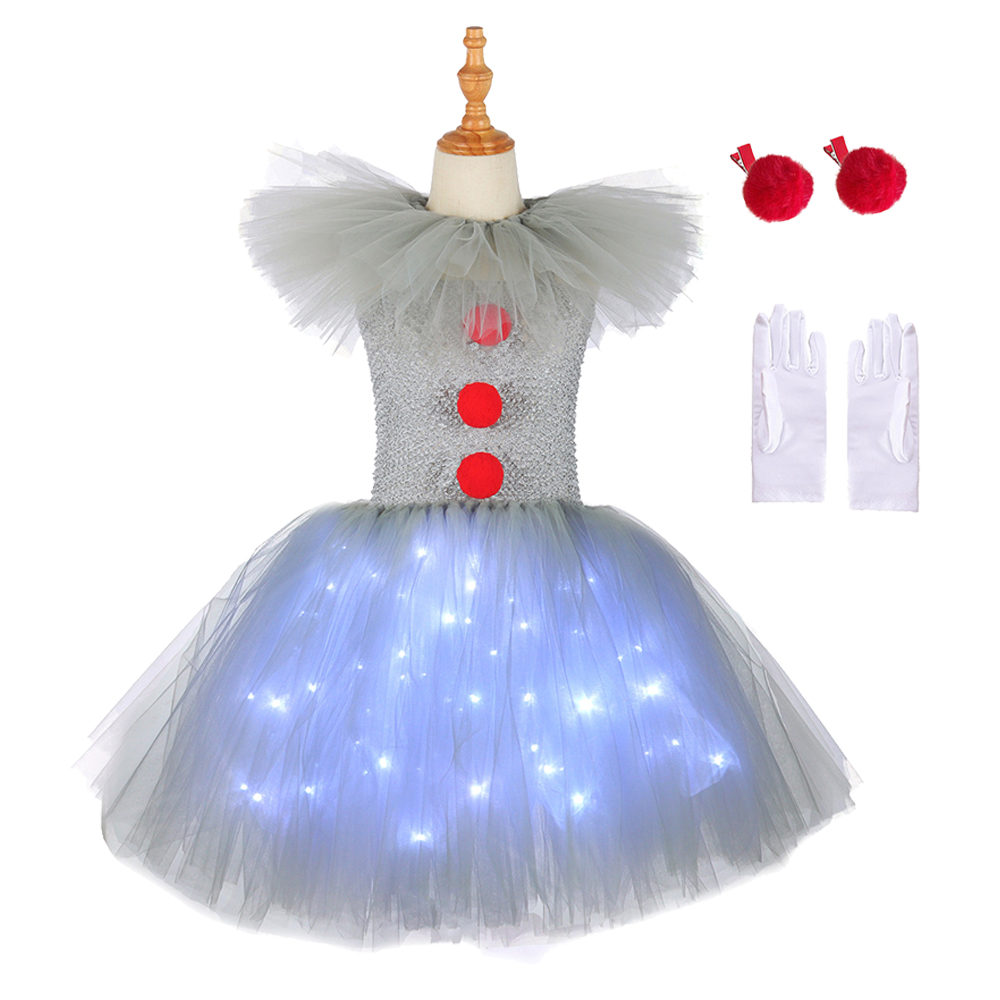 Gray Joker Girls Halloween LED - Diy Halloween Electronics ulasan dan harga