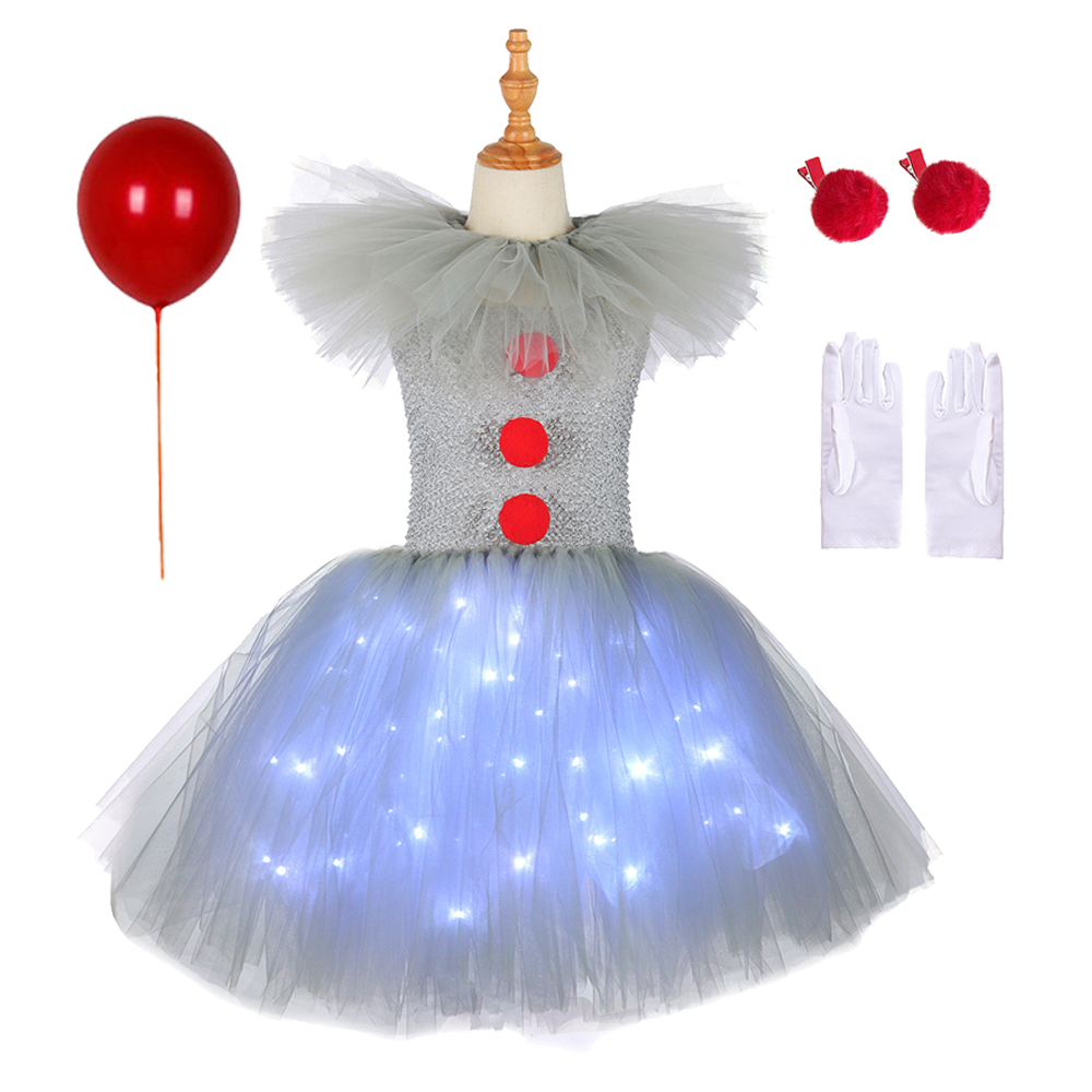 Gray Joker Girls Halloween LED - Diy Halloween Electronics ulasan dan harga