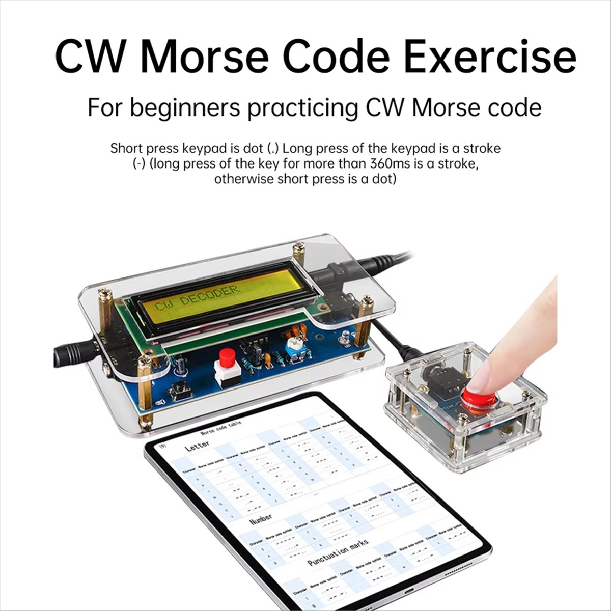 HDL DC9V CW Morse Code Decoder - Diy Electronics Board ulasan dan harga