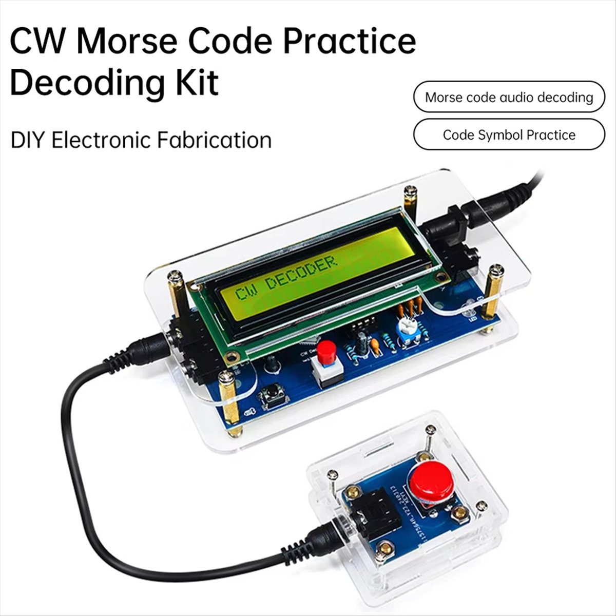 HDL DC9V CW Morse Code Decoder - Diy Electronics Board ulasan dan harga