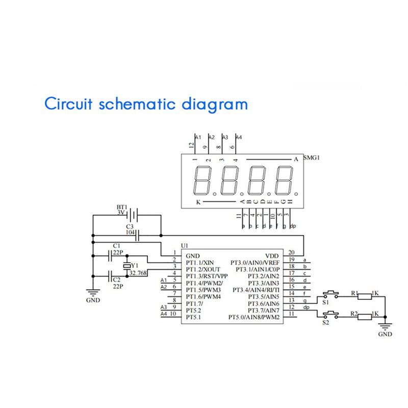 2X DIY Watch LED Watch Electro - Diy Electronics Project Kit ulasan dan harga