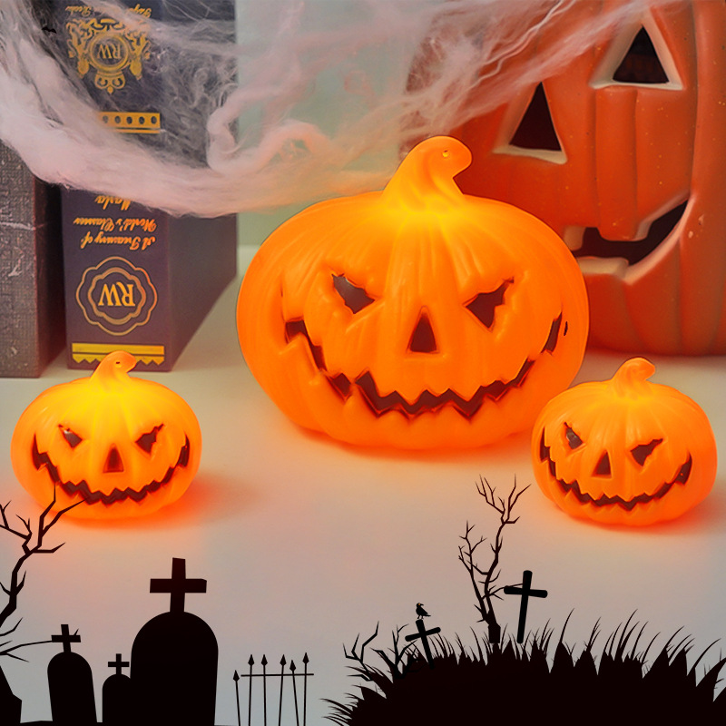 Halloween LED Pumpkin Lamp Orn - Diy Halloween Electronics ulasan dan harga