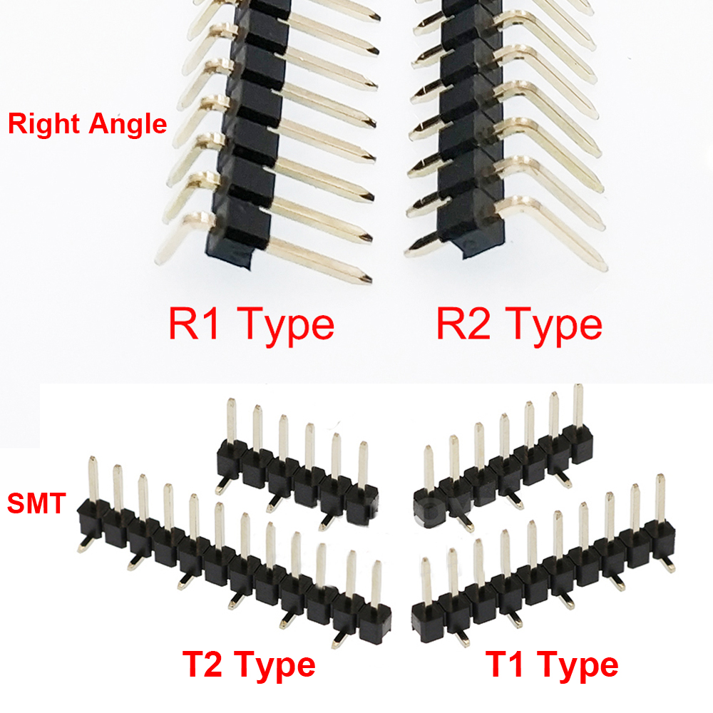 100pcs 2.54mm Single Row Break - Male Female Header Pin ulasan dan harga
