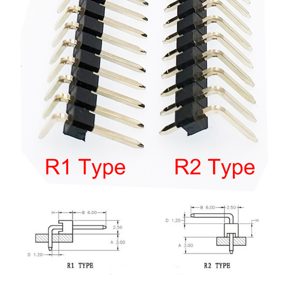100pcs 2.54mm Single Row Break - Male Female Header Pin ulasan dan harga